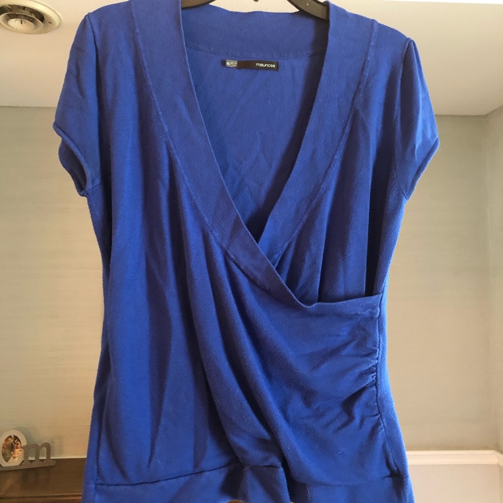 Royal blue blouse